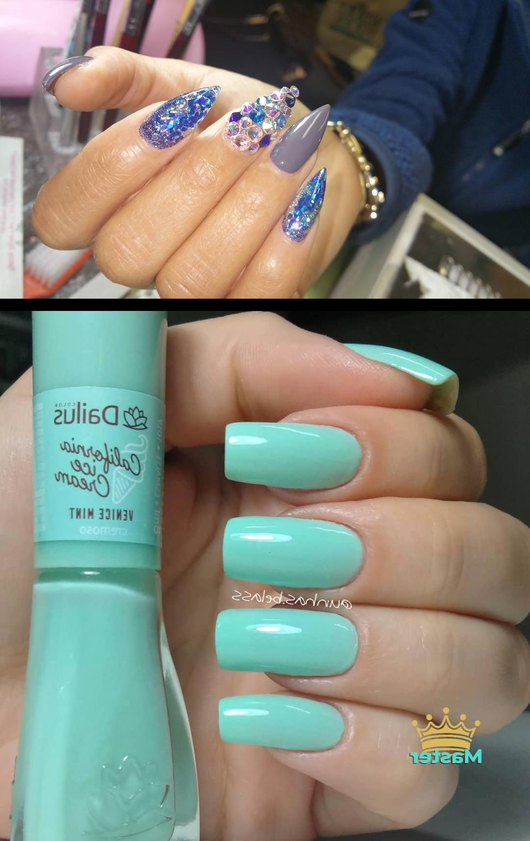 gel extensions,aqua nails,flawless!! , kreationsbykiki Venice Mint da dailus . Disponna loja esmaltesmaster . , instaunhas , instanails , unhas , nails , unha , dicasdeunhas , manicure , esmaltes , esmalte , dailus 