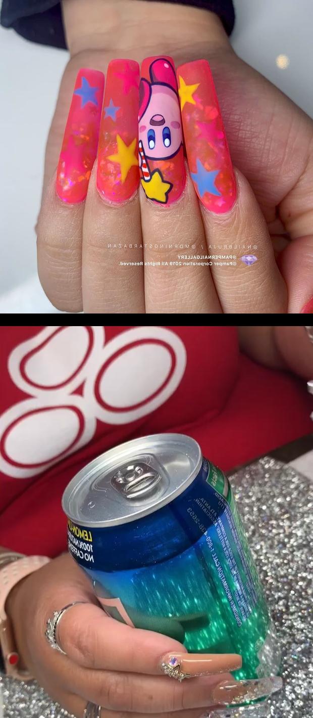 coral nails,neon nails,Beauty pro tip!! The correct way to open a can when you have long beautiful nails! This set has been on for 3 weeks btw! , prettynails , nails , naildesigns , colorfulnails , nailsofinstagram , swarovskinails , glamnails , pretty , colorful , tiedye , nailsglam , lanails , calinails , durhamnails , ncnails , raleighnails , blacknailtech , nailtechlife , longnails , acrylicnails , explore , instanails , nailsdone , nailpromote , promotemynails , nailporn , nopolish , nailartist your next nail service pampernailgallery- - nintendo Kirby! by Pamper Artist Laysa (nailbruja) and Kirby by Pamper Artist Morningstar (morningstarbazan) - your next Full Set, Fill, or Overlay service at pampernailgallery.com Now open in Fremont, California!- , getpamper , pampernailgallery , nails , oaklandnails , sanjosenails , bayareanails , vegasnails , sfnails , livermorenails , milpitasnails , 510nails , bayareanailtech , ombrenails , jellynails , kirby , kirbynails , characternails , videogamenails , gamenails , nintendo , gamer