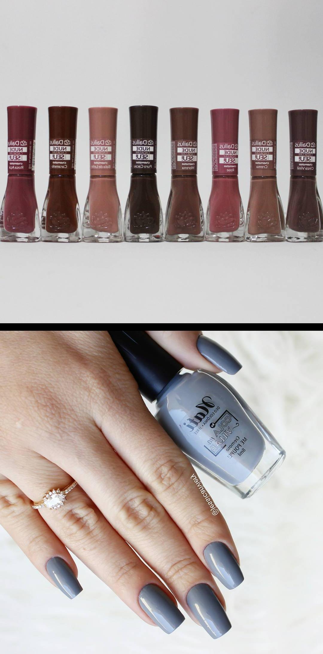 color nails,light purple nails,Sobre os recebidos de hoje: NESTOU SABENDO LIDAR Suma dica: corre no site ou no whats da perfumariainova e compra a sua colemais TOP que chegou le eles enviam para todo o Brasil , Apaixonada gentee! Quero usar todos de uma vez A dailuscolor arrasou demais com essa cole Boa tarde amores! Mais uma desse esmalte lindo da naticosmetica com a colanavillar Cor , MePoupe  