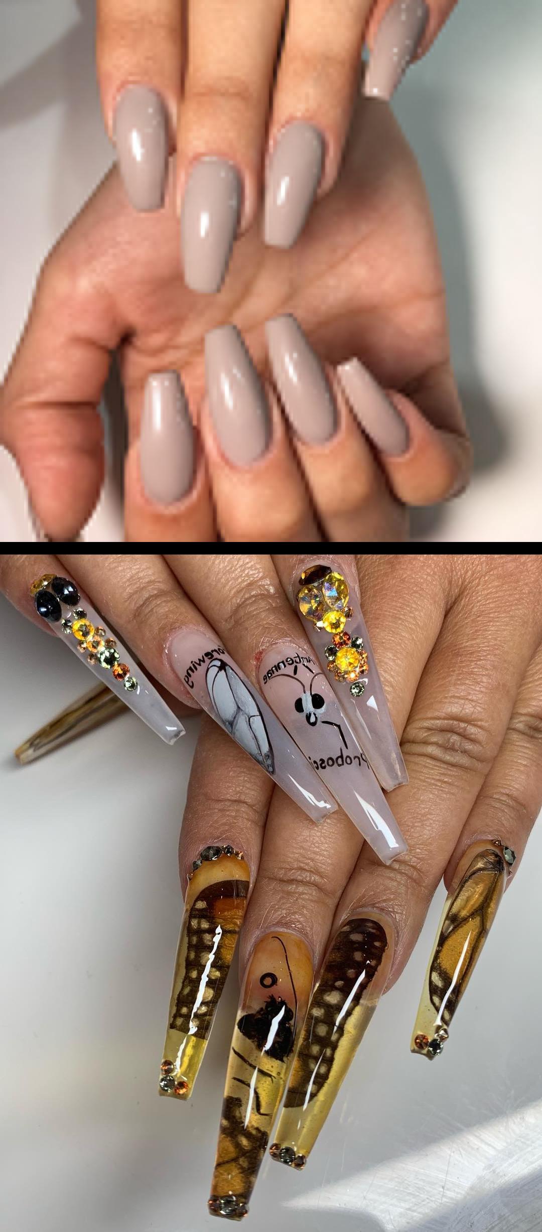 black coffin nails,prom nails,Ude estos dby my Montse Sculpted Coffin Nails | Encapsulated Butterfly. . . A client brought in this preserved butterfly about a year ago. Itbeen sitting collecting dust, so I finally decided to put it to use. . . your next Full Set, Fill, or Pedi service at pampernailgallery.com Now open in Fremont, California!. Click nowselect a service, and tap my name to book an appointment with me. DM me if you have any questions . . Tags: , getpamper , pampernailgallery , nails , oaklandnails , sanjosenails , sfnails , bayareanails , celebritynails , bayareanailtech , celebritynailtech , sculptednails , nailforms , acrylicnails , clearnails , nails , nailsonpoint , nailporn , nailpro , butterflynails , ambernails , amber , orangenails , jellynails , longnails , coffinnails