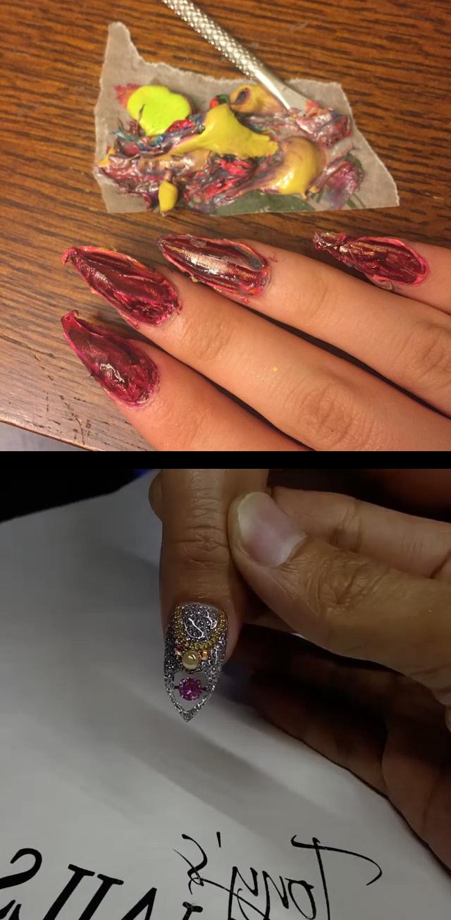 luxury nails,regal nails walmart,The aftermath of the , polishmountain challenge I scraped off the majority and cleaned the rest with acetone... Lots of acetone  Moving part nails design , cool , movingparts . , TONYLY , nails , allpowder , nailart , acrylicnails , nailtech , art , manicure , nailpolish , nailsupplies , 3dnails , highfashion , longnails , coolnails , nailsofinstagram , makeuptutorial , makeup , nailswag , nailstagram  