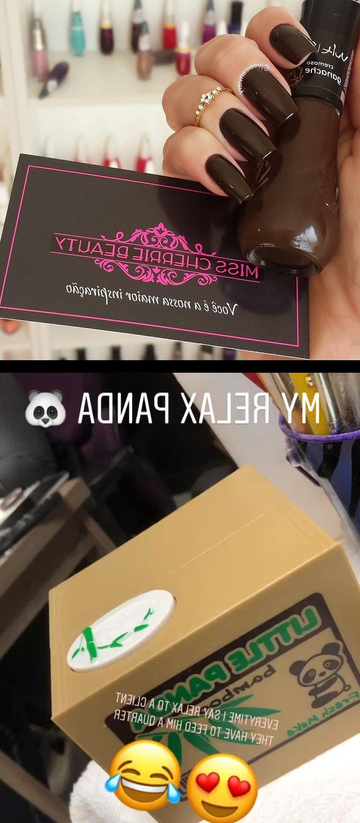 black nails,the nail bar,Somebody has to pay for this future carpel tunnel surgery Feed my panda !! kandiyamz this is what I was talking about years ago lol A erikaferreiranails como sempre cuidando bem das minhas unhas! SalmisscherriebeautyEsta foto dpra ver bem a cor deste esmalte MARA da Vult A Cor , Ganache e vcs encontram na perfumariainova A falange linda da agridocefashion  