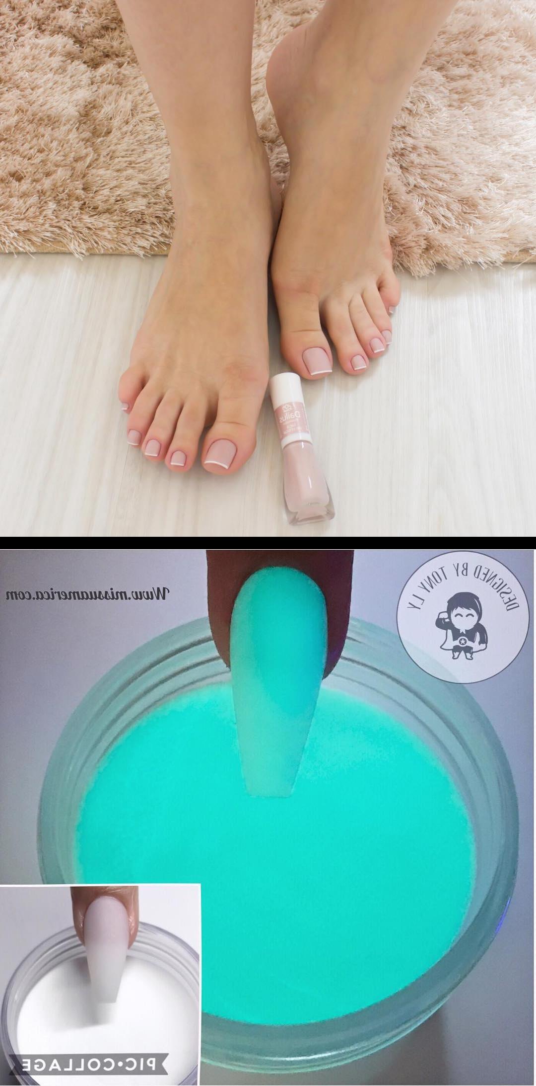 ingrown toenail,lux nails,Resultado do videozinho de ontem amoo francesinha com esmalte nude! Essa cor , Tada dailus uma das minhas preferidas! Gostaram?!  New acrylic color ( glow in the dark)    