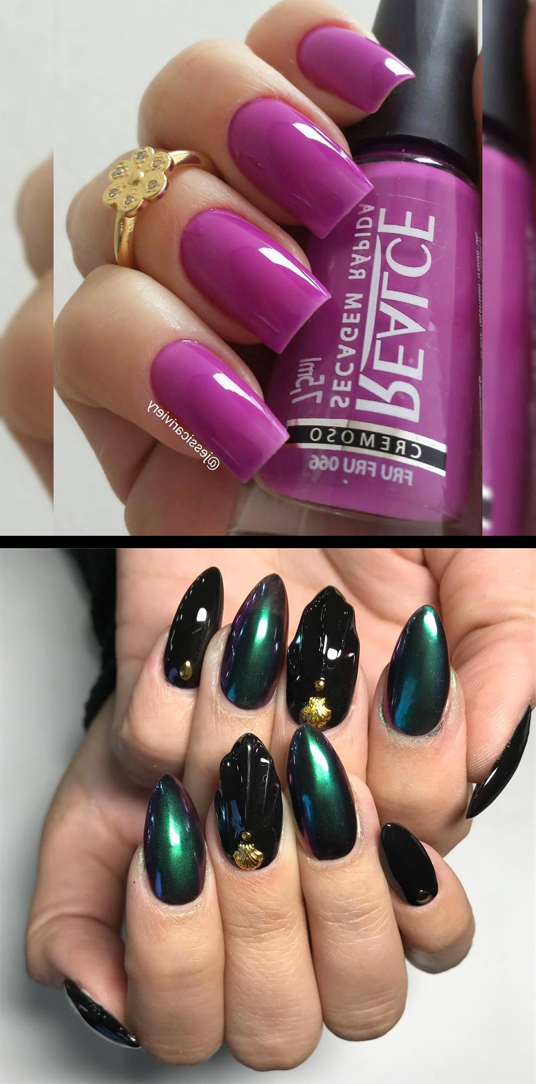 penlac,diamond nails,Boaa noite!! Gentee que lindo esse esmalte , FruFru da , Realce dailuscolor  Hoy ude sirena obscura jajaj  
