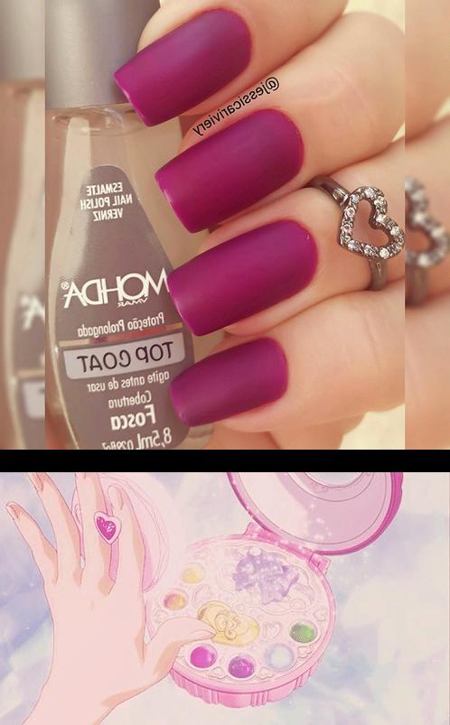 holographic nail polish,square acrylic nails,Boaa noite! :) Para dar cobertura fosca no , ninguemsabe da mundial_impala eu usei esse top coat da esmaltemohda. Nunca tinha usando unhas foscas.. eu adorei! , Boanoite Falange rj_semijoias  GN nos vemos ma(/, latinwitch 