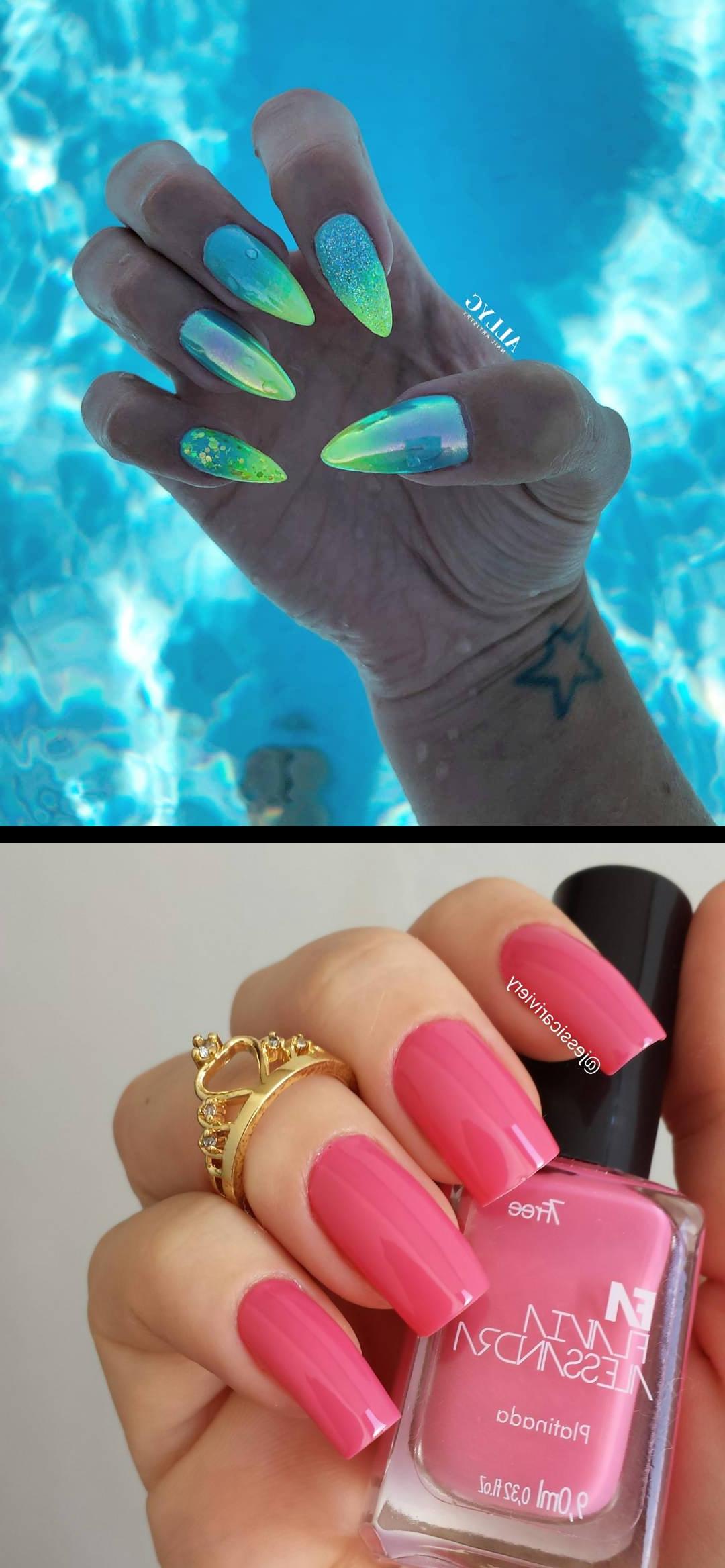 pink ombre nails,matte nails,BEACH BABE for taking this magical photo amylee_artistry . . , NAILFIE , beach , beachnails , swimming , Beachbabe , electric , neon , , stilettonails , rainbownails , rainbowchrome , ombre , ombrenails , Selkirknails , winnipegnails , wpgnails , selkirksalon , nailsoftheday , nailpromagazine , nailsmagazine , water , art , potd , sparklenails , glamour Boa noite! Rosinha lindo da flaviaalereal com a esmaltemohda Cor , Platinada  