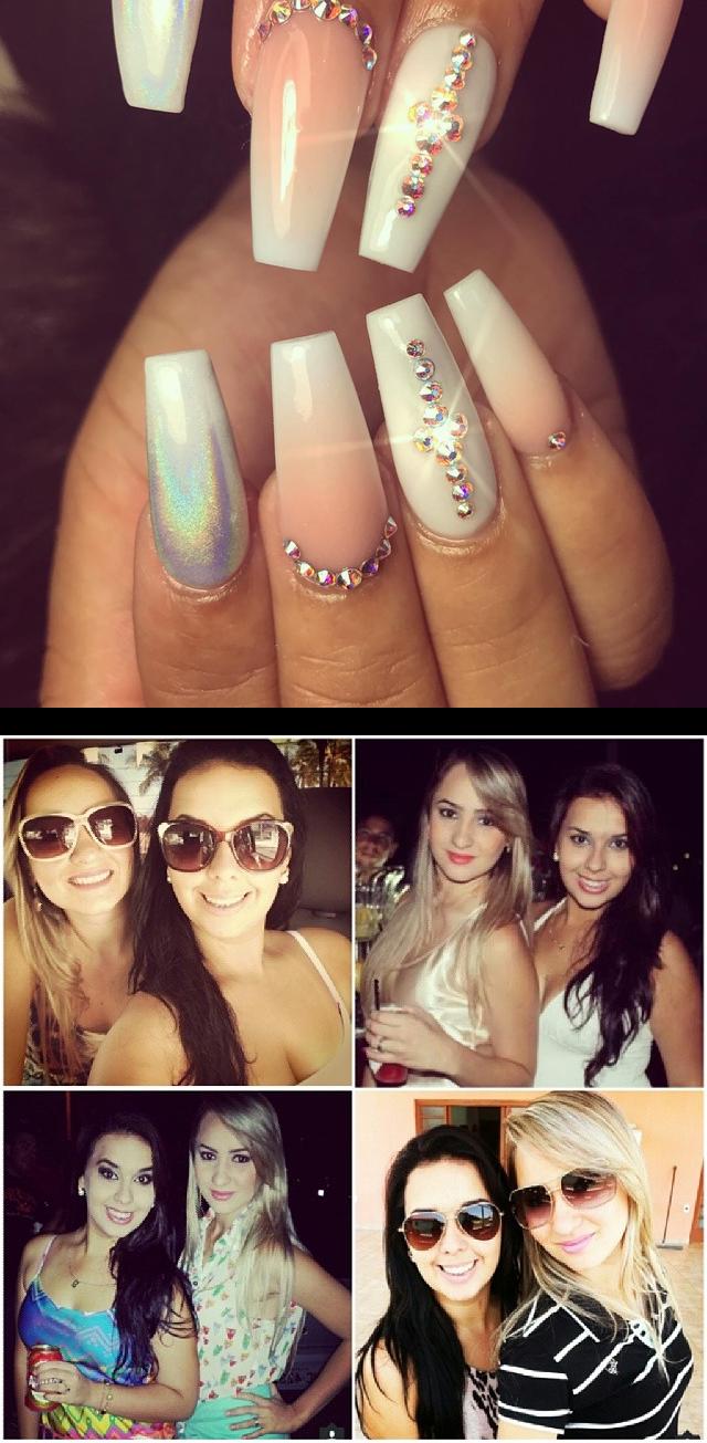 a nails,model nails,E hoje os parabvai pra ela! *---* Izaa minha linda, feliz aniversQue Deus possa realizar todos os seus sonhos! Tormuito por voce se Deus quiser estaremos assim , semprejuntas  Amoo vc!!!  Up close 