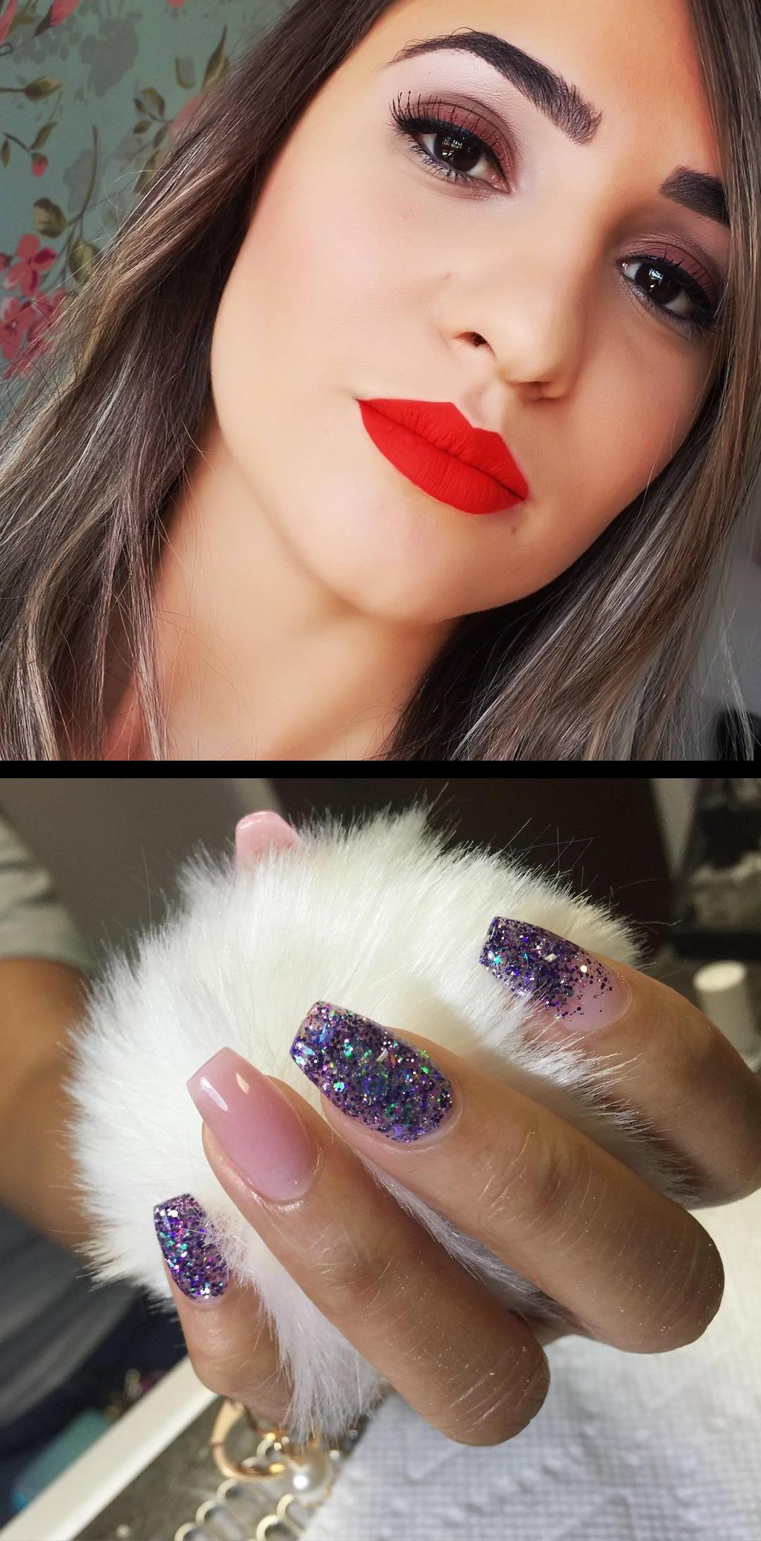 gel polish,hot nails,Porque lugar de mulher onde ela quiser! , Belarecatadaedolar  Not polish, glitteracrylic , kreationsbykiki , ncnails , nailswag 