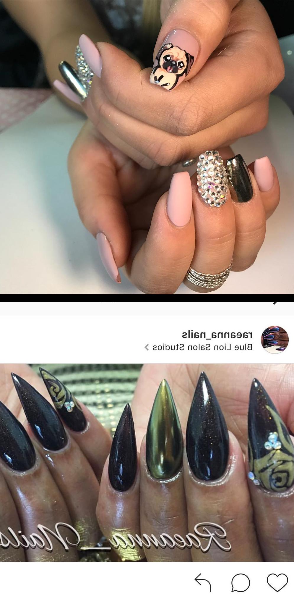 blue nails,pastel nails,Pug life  raeanna_nails 