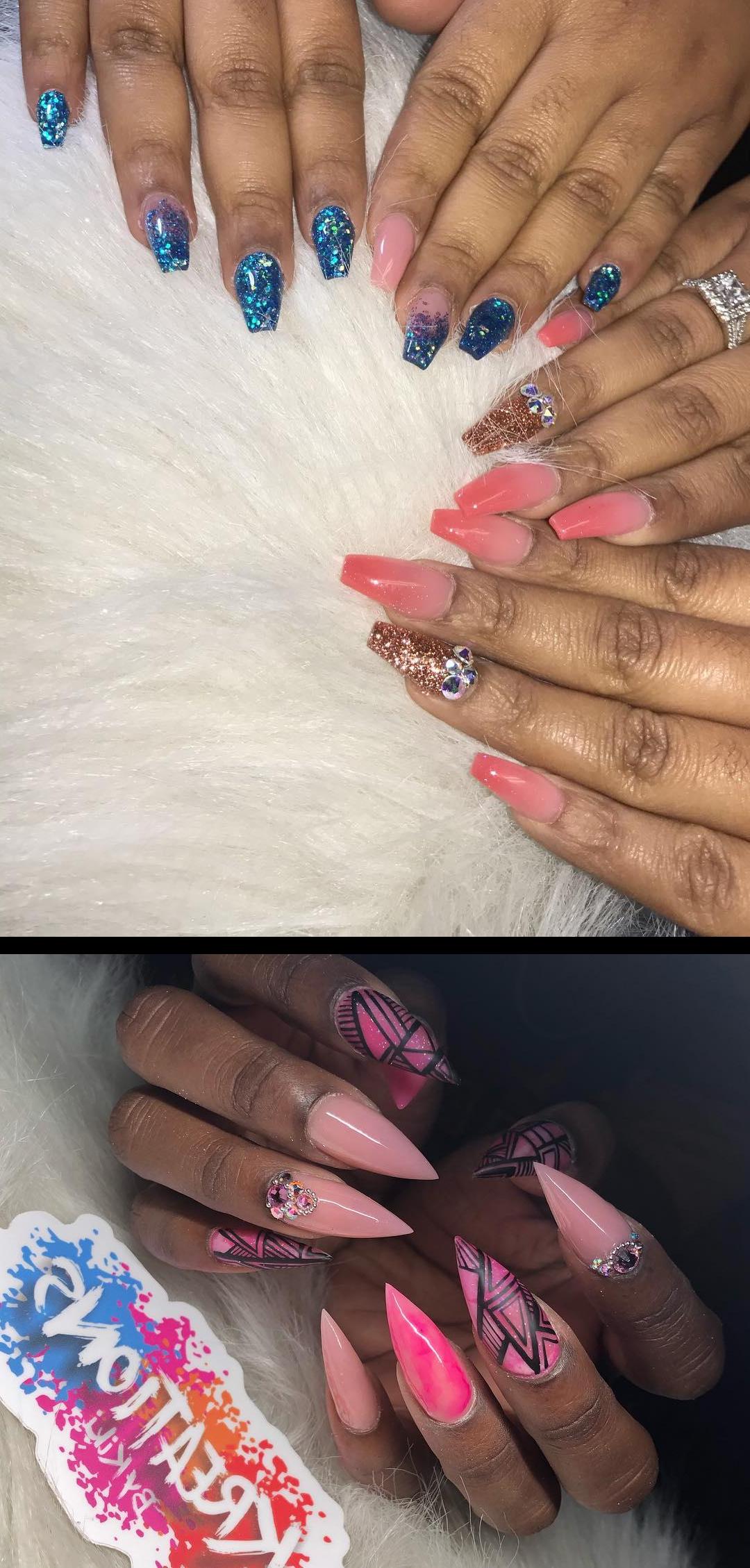 miracle nails,tina nails,Follow and check out my Snapchat (kii_kii0) for all 12 hours of todays walkins , nopolish , allacrylic , kreationsbykiki , nails , ncnails , raleighnails , durhamnails , glitter , glitternails , tumblr , nailsofinstagram , nailsoftheday , nailpro , fashion , nailart , nailtutorial , bgdn , blackgirlsdonails , blacknailtechs , naillife , nailsmagazine , tumblrfeature Trying out a couple things I learned from vincentnails on autumnjoilive , nopolish , allacrylic , kreationsbykiki , nails , ncnails , raleighnails , durhamnails , glitter , glitternails , tumblr , nailsofinstagram , nailsoftheday , nailpro , fashion , nailart , nailtutorial , bgdn , blackgirlsdonails , blacknailtechs , naillife , nailsmagazine , tumblrfeature 