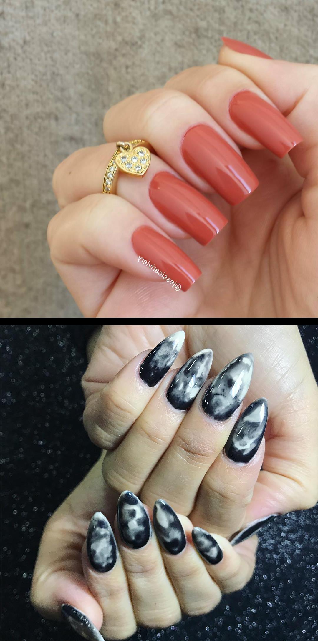pink and white nails,dip manicure,Boa noite! Mais uma desse esmalte lindo! Cor , Terra da risqueoficial  Smoke nails Halloween nails today  