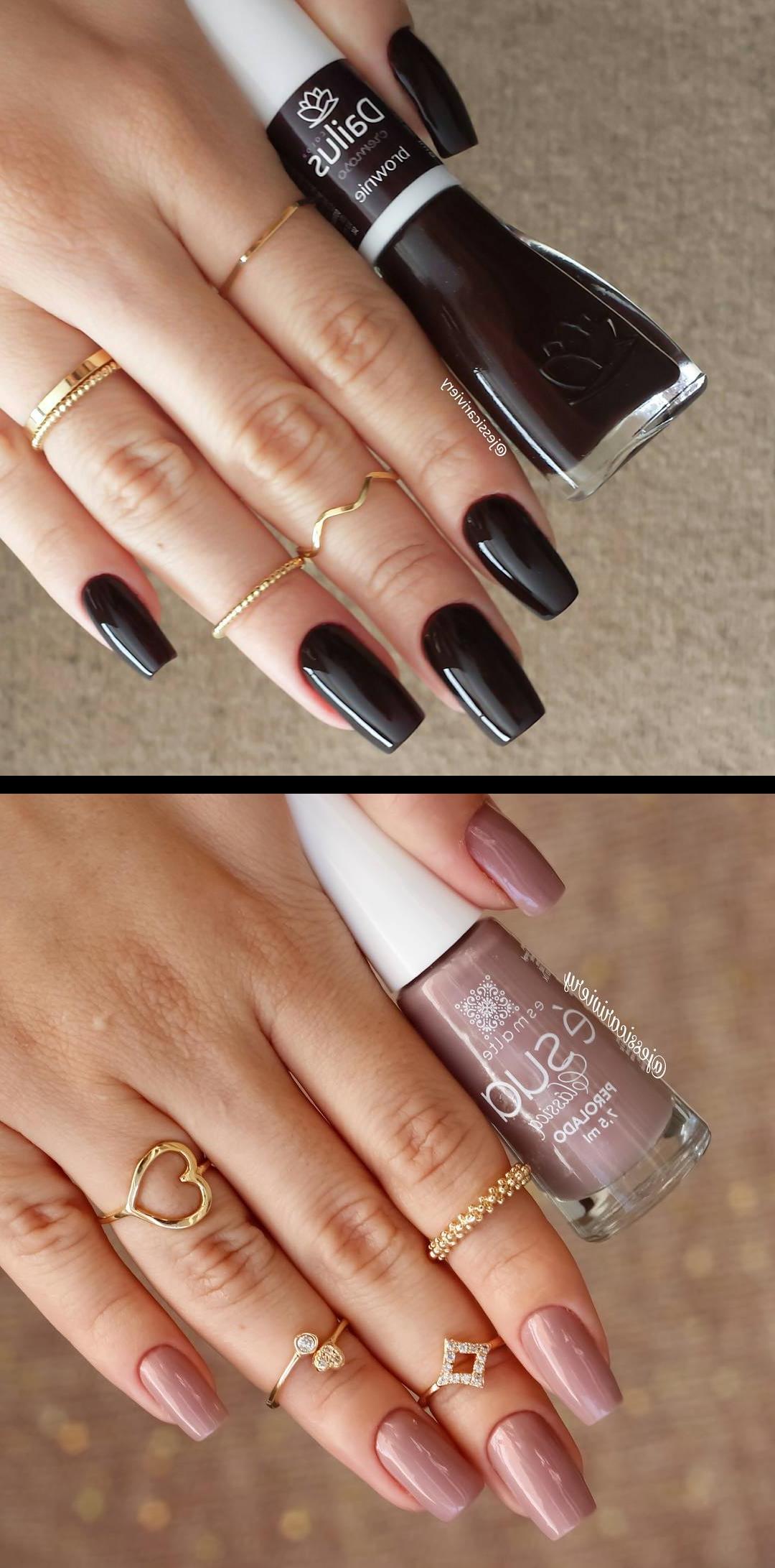 matte nails,holographic nails,Boa noite amores! Cor linda! Se chama , Brownie da dailuscolor  Os esmaltes da Dailus vocencontram na perfumariainova Os anlindos sda agridocefashion  Beijos  Boa noite amores! Nude perolado da esuaesmaltes A cor se chama , Envolver Os anlindos sda lojadasrevendedoras1, elas enviam para todo o Brasil  