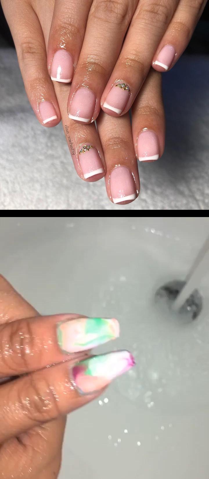 peppi gel,simple nails,Color change acrylic from glamandglitsnails , nopolish , allacrylic , kreationsbykiki , nails , ncnails , raleighnails , durhamnails , glitter , glitternails , tumblr , nailsofinstagram , nailsoftheday , nailpro , fashion , nailart , nailtutorial , bgdn , blackgirlsdonails , blacknailtechs , naillife , nailsmagazine , tumblrfeature La cly delicada French con cristalesAgenda tu hora al |Disponibilidad para el 11 de marzo 