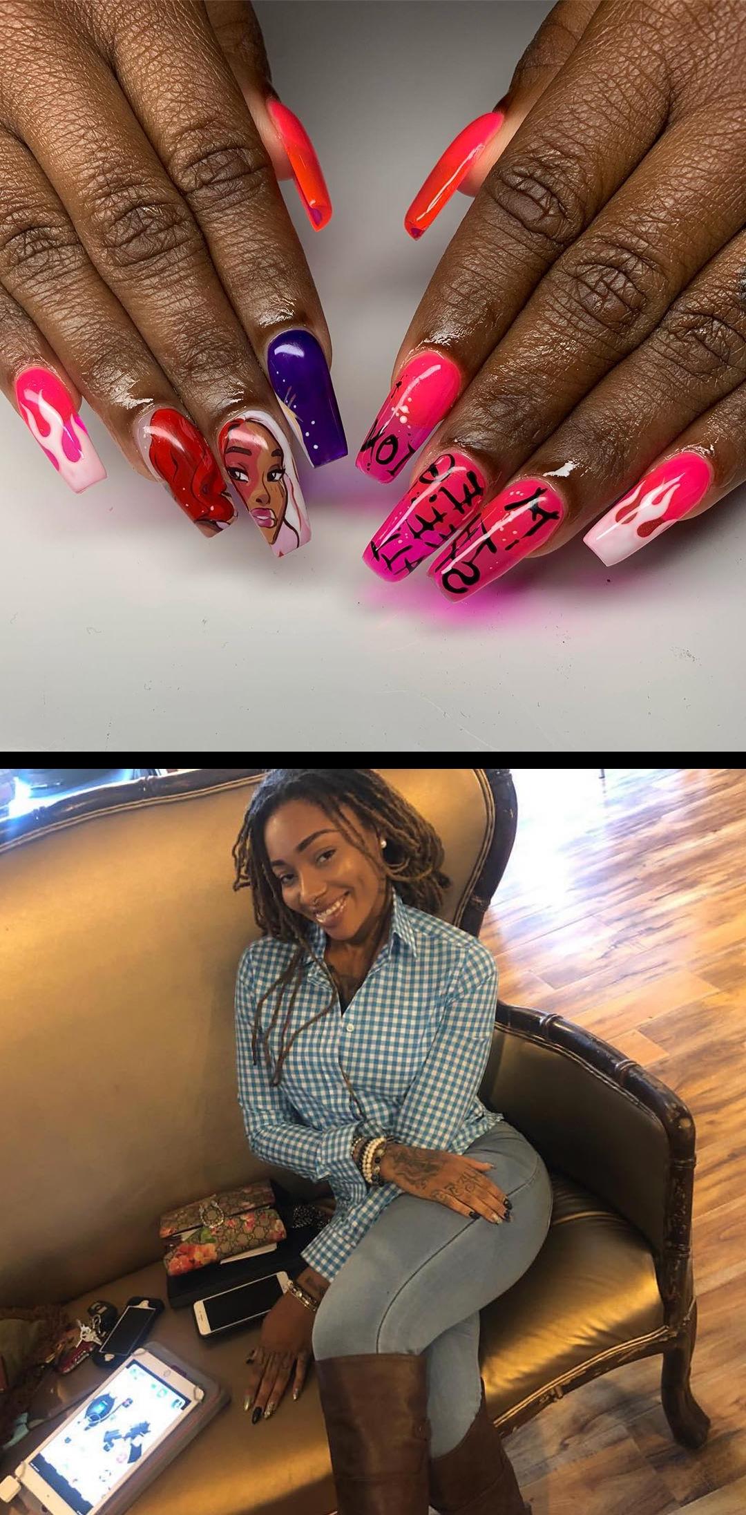 nice nails,led nail lamp,your next nail service pampernailgallery- - theestallion asieybarbie by Pamper Artist Jas (jasgotbars) and Session Art by Vivian (vivxue) - your next Full Set, Fill, or Overlay service at pampernailgallery.com Now open in Fremont, California!- , getpamper , pampernailgallery , nails , oaklandnails , sanjosenails , bayareanails , vegasnails , sfnails , livermorenails , milpitasnails , 510nails , bayareanailtech , ombrenails , jellynails , megtheestallion , megthestallion , cartoonnails , characternails , hotpinknails dutchessofink Catch me at a her shop pretty_n_ink704 next Tuesday all day taking walkins! 