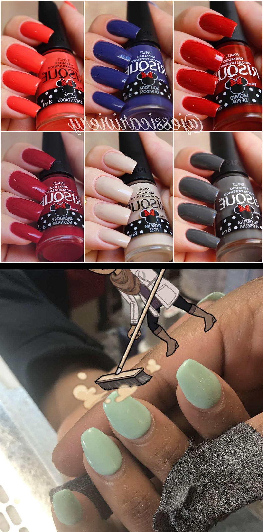 matte red nails,grey nails,ColeLiiiinda demais genteQuem tambamou? Minnie Mouse por risqueoficial A minha coleveio da perfumariainova, a loja envia para todo o Brasil!  Check the , revampgawd , nopolish , allacrylic , kreationsbykiki , nails , ncnails , raleighnails , durhamnails , glitter , glitternails , tumblr , nailsofinstagram , nailsoftheday , nailpro , fashion , nailart , nailtutorial , bgdn , blackgirlsdonails , blacknailtechs , naillife , nailsmagazine , tumblrfeature 