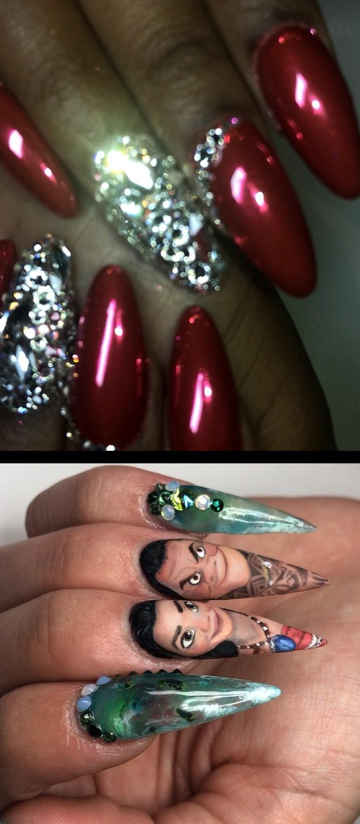 lime green nails,nail salons near you,Sculpted Almond Nails | Red Chrome | Clear Rhinestones. . . your next Full Set, Fill, or Pedi service at pampernailgallery.com Now open in Fremont, California!. Click nowselect a service, and tap my name to book an appointment with me. DM me  if you have any questions . . Tags: , getpamper , pampernailgallery , nails , oaklandnails , sanjosenails , sfnails , bayareanails , bayareanailtech , sculptednails , nailforms , acrylicnails , clearnails , nails , nailsonpoint , nailporn , nailpro , redchromenails , rednails , almondnails , rhinestonenails , christmasnails , chromenails  Sculpted (Hard Gel) Stiletto Nails | All Art Done by vivxue | Look at the turtle . . your next Full Set, Fill, or Pedi service at pampernailgallery.com Now open in Fremont, California!. Click nowselect a service, and tap my name to book an appointment with me. DM me  if you have any questions . . Tags: , getpamper , pampernailgallery , nails , oaklandnails , sanjosenails , sfnails , bayareanails , bayareanailtech , sculptednails , nailforms , acrylicnails , jellynails , clearnails , nails , nailsonpoint , holonails , nailporn , swarovskinails , moananails , moana , disneynails , oceannails , stilettonails , bluenails , jellynails , longnails , characterart , nailart , naildesigns  