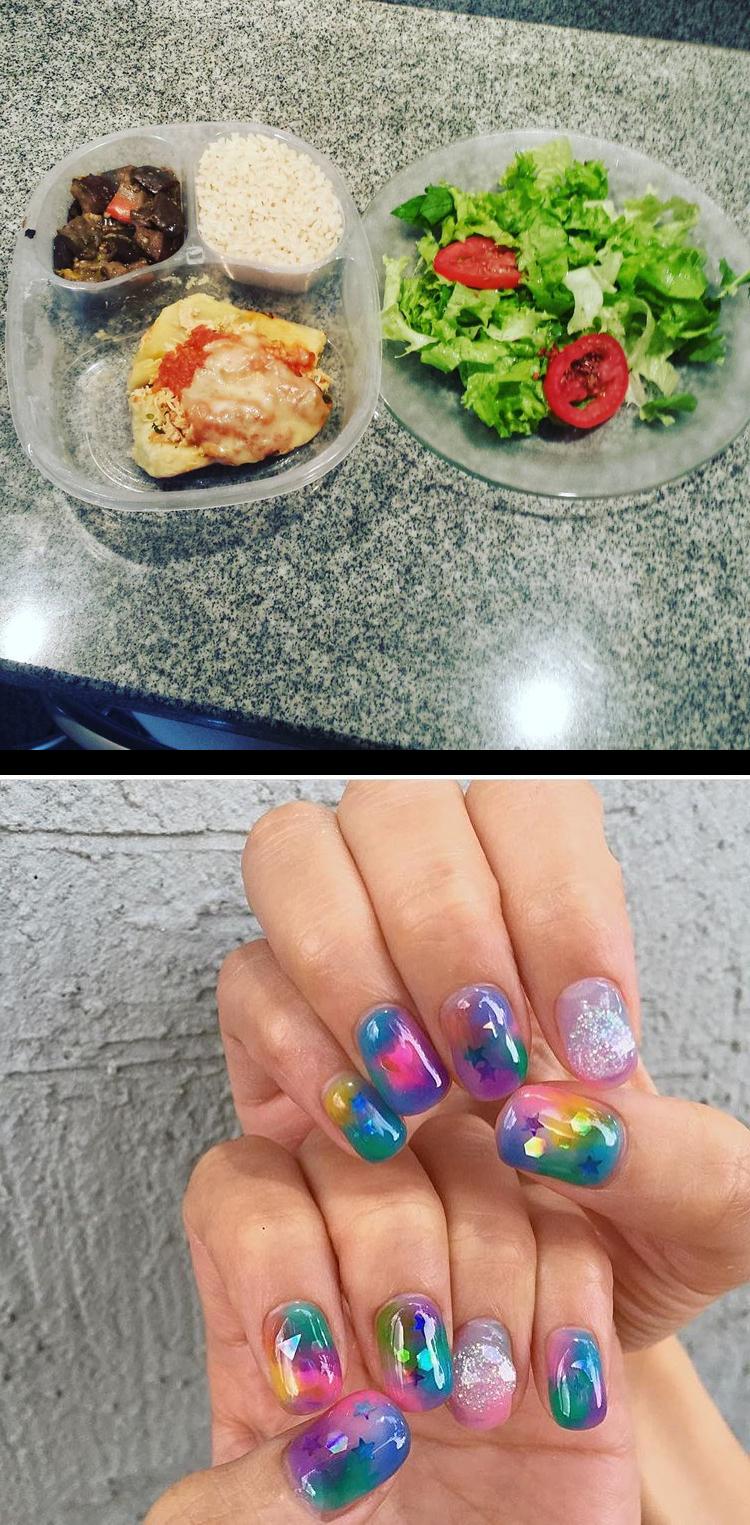 jelly nails,polygel nails,INSPIRACION de lunes,por qutambise pueden hacer cosas padres sobre upequeNada melhor do que ter uma refeisaudmesmo quando nfoi posspreparar as marmitas para o dia seguinte Marmitas Fit em Campinas vcs encontram na  naturolgastronomia :) A comida e bem saudHoje eu fui de batata doce assada recheada de Frango com ricota, arroz integral e beringela tarde pra vcs!  