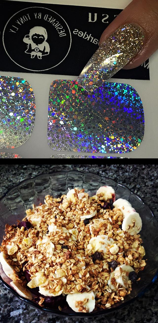 peppi gel,pro nails,Porque o dia estprop, boatarde , nadamelhor , a, adoro , banana , granola , sunday , domingo , calor  Mermaid Sparkles  Minx Nails Design By Tony Ly  Order Now! Missuamerica.com  