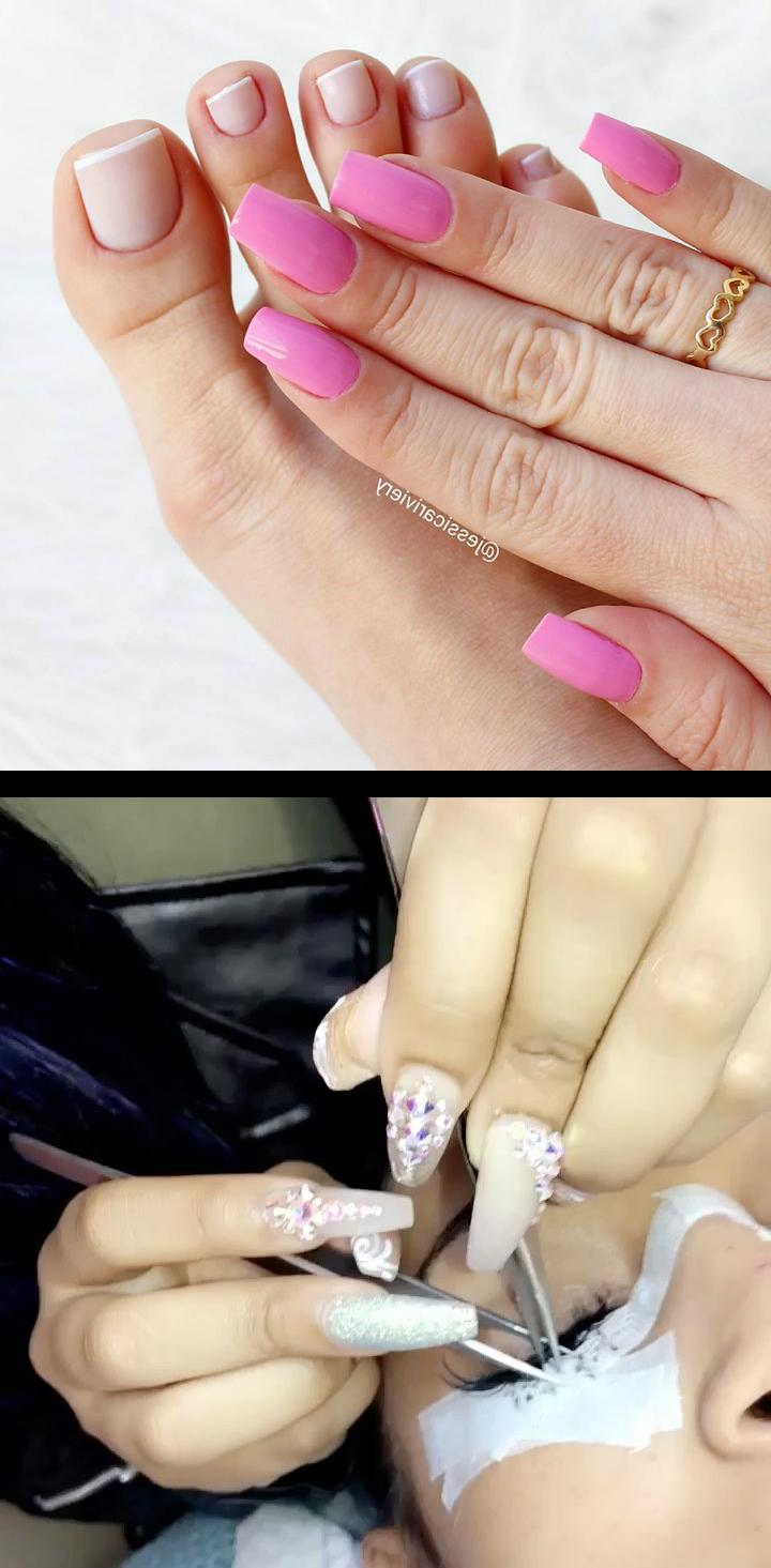 bling nails,cuticle,Boa tarde amores! Unhas feitas pela kellylealnail , Francesinha linda com esmalte rosa cor , Fofoca da naticosmetica colecolanavillar , ciaa2017 only!! Get your nails and lashes done for $200!!! This is only valid February 23-26 in Charlotte NC ! lashesbyjae lashesbyjae Text (919)423-7804 to book! , nopolish , allacrylic , kreationsbykiki , nails , ncnails , raleighnails , durhamnails , glitter , glitternails , tumblr , nailsofinstagram , nailsoftheday , nailpro , fashion , nailart , nailtutorial , bgdn , blackgirlsdonails , blacknailtechs , naillife , nailsmagazine , tumblrfeature