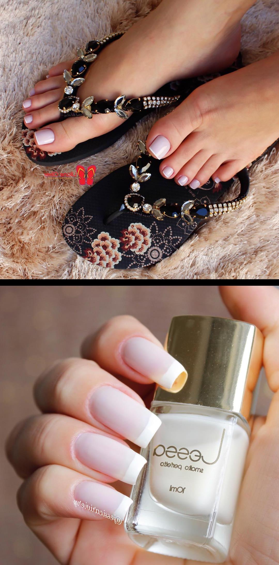 color changing nail polish,ivy nails,Gente eu amo as havaianas personalizadas da estilolilianeoliver Bom mas isso vcs jsabem nMeninas a estilolilianeoliver envia para todo o Brasil e exterior  Boa noite amores! Estava com saudade da francesinha na mEssa eu fiz com os esmaltes da lessacosmeticos , as cores usadas foram: Cintilante cor PERLA e o transparente cor VELO Meninas, a lessacosmeticos faz envio para todo o Brasil  