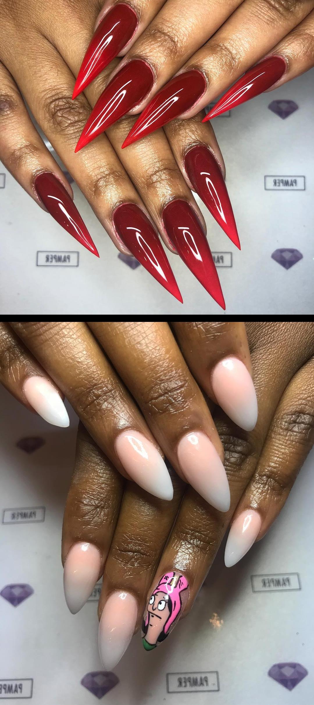 nails 2018,gel nail polish,Sculpted Stiletto Nails | Dark to Bright Red Acrylic Ombre. . . . your next Full Set, Fill, or Pedi service at pampernailgallery.com Now open in Fremont, California!. Click nowselect a service, and tap my name to book an appointment with me. DM me  if you have any questions . . Tags: , getpamper , pampernailgallery , nails , oaklandnails , sanjosenails , sfnails , bayareanails , bayareanailtech , sculptednails , nailforms , acrylicnails , clearnails , nails , nailsonpoint , nailporn , swarovskinails , stilettonails , stilletonails , rednails , ombrenails , longnails , pointynails , notpolish , allacrylic  your next nail service pampernailgallery- - by Pamper Artist Shanice (animininails) - your next Full Set, Fill, or Overlay service at pampernailgallery.com Now open in Fremont, California!- , getpamper , pampernailgallery , nails , oaklandnails , sanjosenails , bayareanails , vegasnails , sfnails , livermorenails , milpitasnails , 510nails , bayareanailtech , cutenails , ombrenails , bobsburgers , characternails , cartoonnails , handpainted 