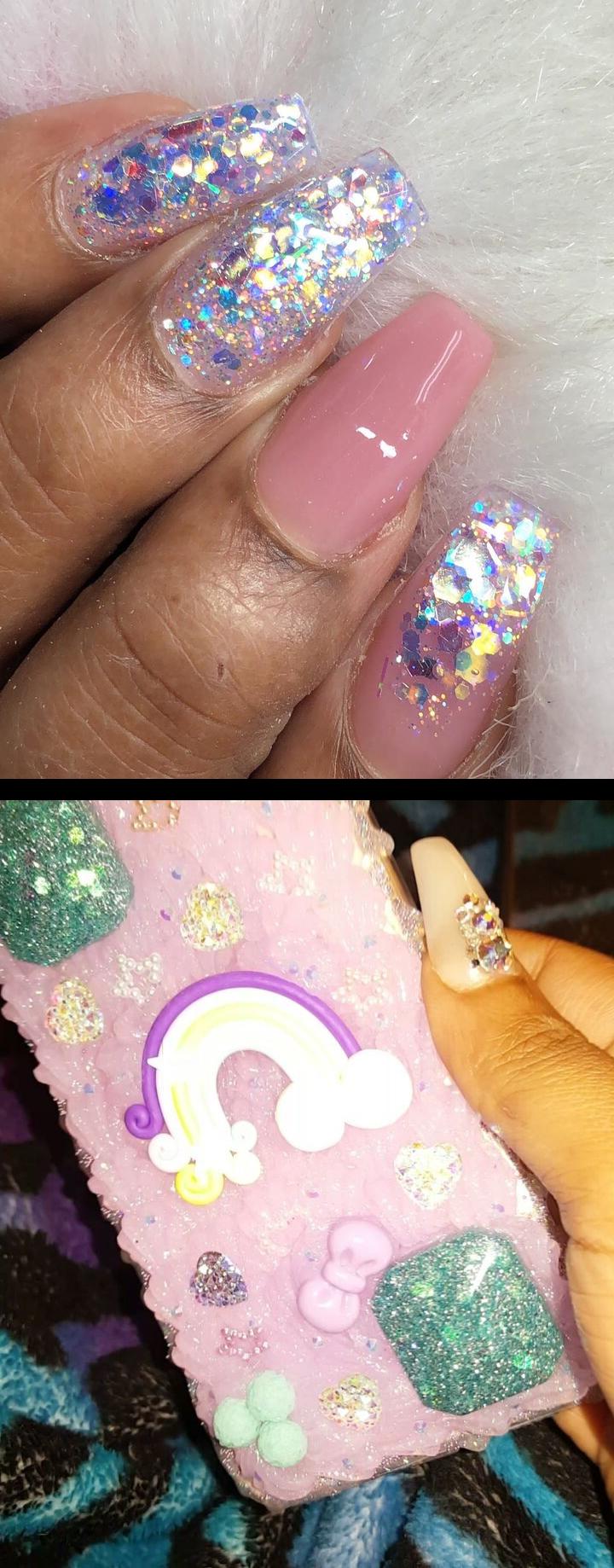 lux nails,glitter nails,Thank you so much love_kawaii_life for this super sweet case for my iphone 7. I love it!!! Hit her up for yours!! Glitter From dulcenailsprinkles  Use my code for 15% off your next order over $25!! , nopolish , allacrylic , kreationsbykiki , nails , ncnails , raleighnails , durhamnails , glitter , glitternails , tumblr , nailsofinstagram , nailsoftheday , nailpro , fashion , nailart , nailtutorial , bgdn , blackgirlsdonails , blacknailtechs , naillife , nailsmagazine , tumblrfeature 