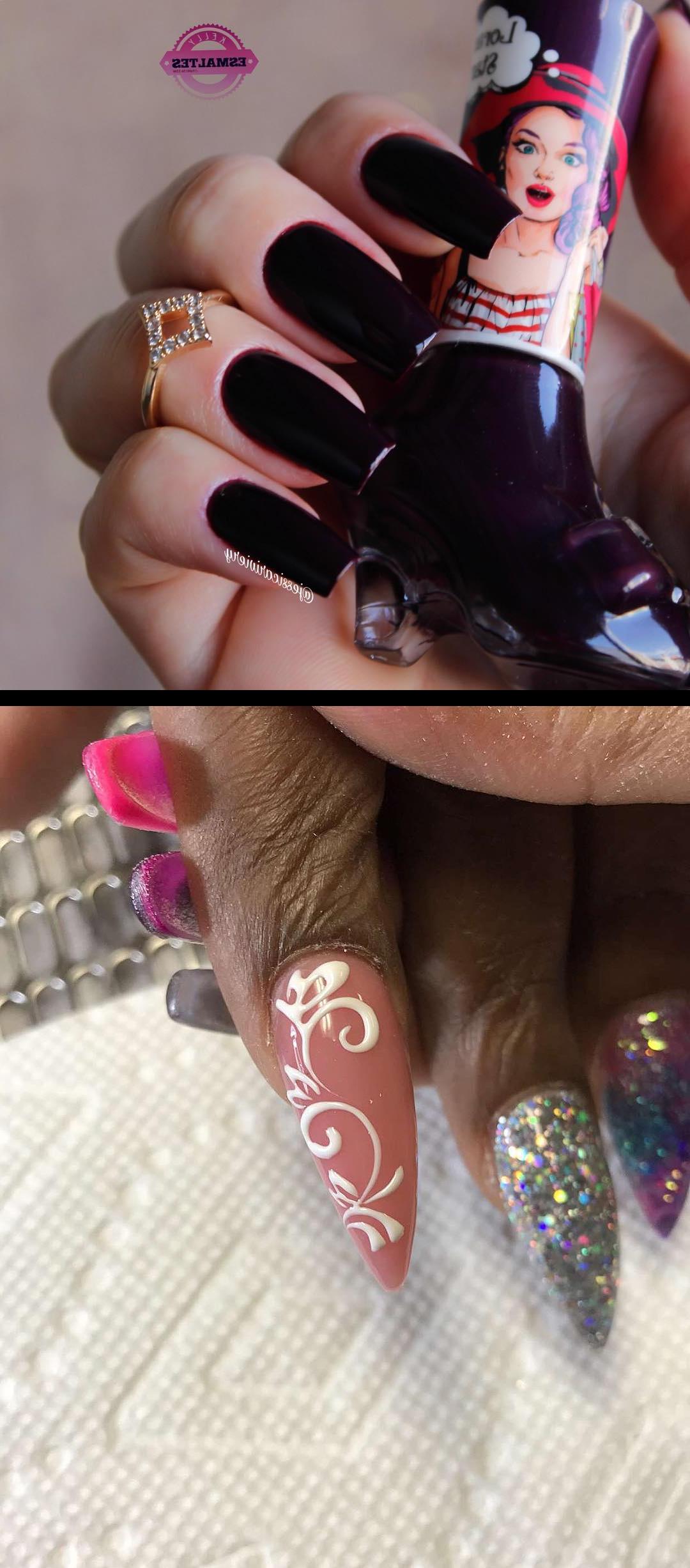 lynn nails,lt nails,Parece preto, mas um jaboticaba liiindo demais! Cor , 31 da Laroc e essa coleMaravilinda tem pra vender na kelly_esmaltes  Details , nopolish , allacrylic , kreationsbykiki , nails , ncnails , raleighnails , durhamnails , glitter , glitternails , tumblr , nailsofinstagram , nailsoftheday , nailpro , fashion , nailart , nailtutorial , bgdn , blackgirlsdonails , blacknailtechs , naillife , nailsmagazine , tumblrfeature 