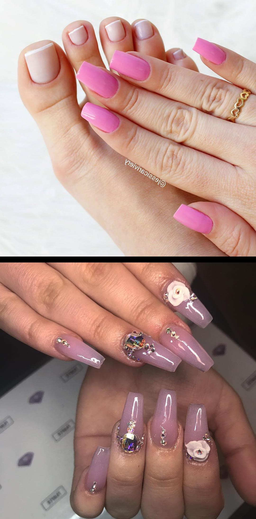 clear pink nails,nexgen nails,Boa tarde amores! Unhas feitas pela kellylealnail , Francesinha linda com esmalte rosa cor , Fofoca da naticosmetica colecolanavillar  your next nail service pampernailgallery- - Pink Bling