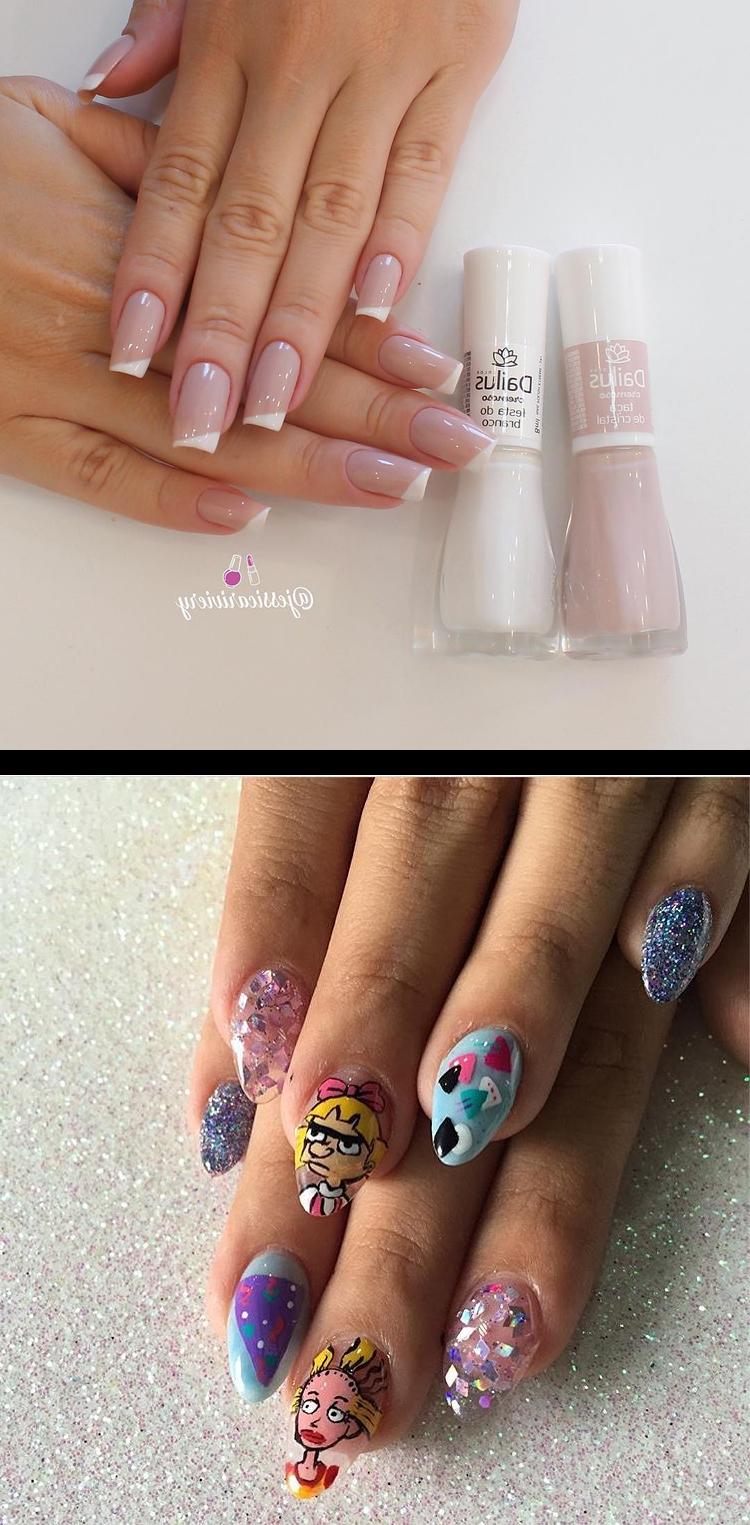 palace nails,essie gel couture,Recuerdan este set? recuerden que hago la caricatura que quieran!! pintada a mano y juntas podemos armar un disepersonalizado!! Uhhhh!! Citas disponibles whatsapp 5513364846 Que eu AMO o , Tada dailus vcs jsabem nDessa fez mudei a francesinha, fiz diagonal  e ficou linda!  