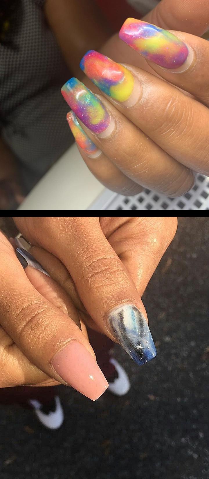 angel nails,5 star nails,Good morning A quick tutorial on how I change the acrylic on my clients when they come back for a fill! I completely remove the apex and thin the product safely so my new acrylic will lay nicely over it without coming out too thick! You can even see her old set starting to come throughHow do you change your acrylic color on a fill?, nopolish , allacrylic , kreationsbykiki , nails , ncnails , raleighnails , durhamnails , glitter , glitternails , tumblr , nailsofinstagram , nailsoftheday , nailpro , fashion , nailart , nailtutorial , bgdn , blackgirlsdonails , blacknailtechs , naillife , nailsmagazine , tumblrfeature , dulcenailsprinkles 