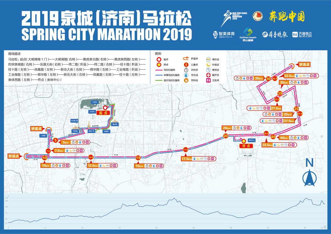 2019泉城马拉松线路图