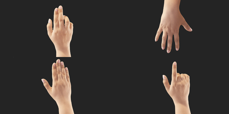 实拍真人手势操作触摸视频素材[14款]