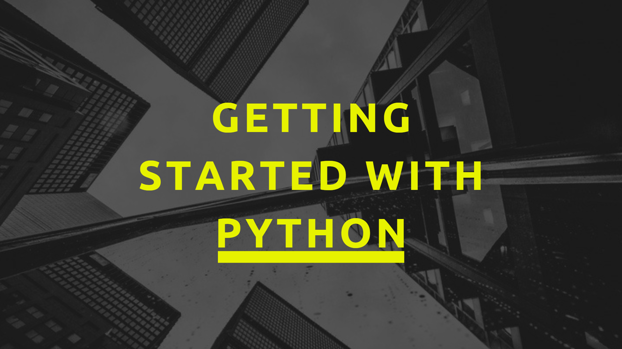 Getting started with Python 2
