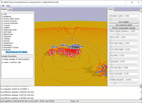 Neural Network 3D Walkers Demo