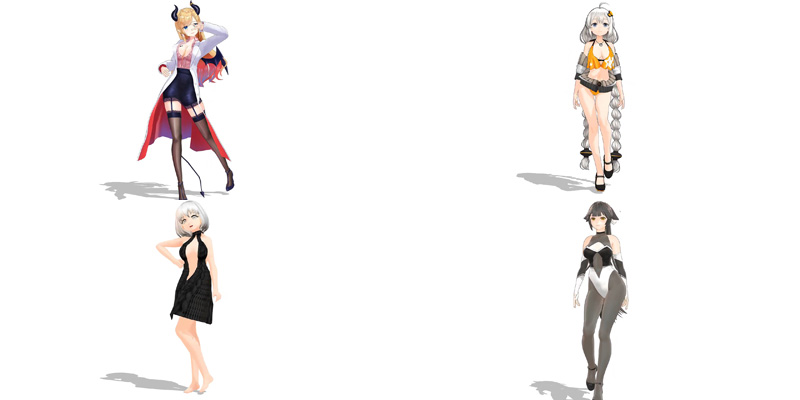 3D动漫美女全方位人物模型第3季[5款]