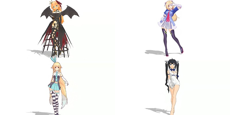 3D动漫美女全方位人物模型第10季[5款]