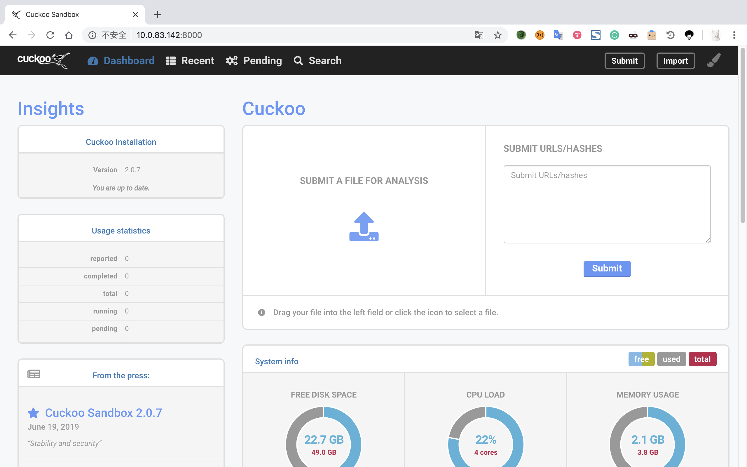 GitHub S4kur4/AutoDeployCuckoo Automatically deploy a Cuckoo sandbox