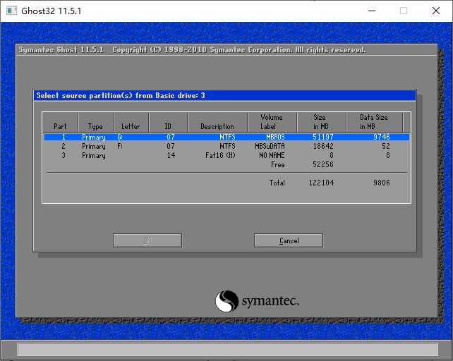 选择WTG的分区(这里是第一个)