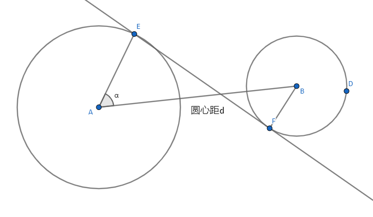 两个圆的公切线