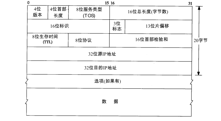 IP 报头格式图