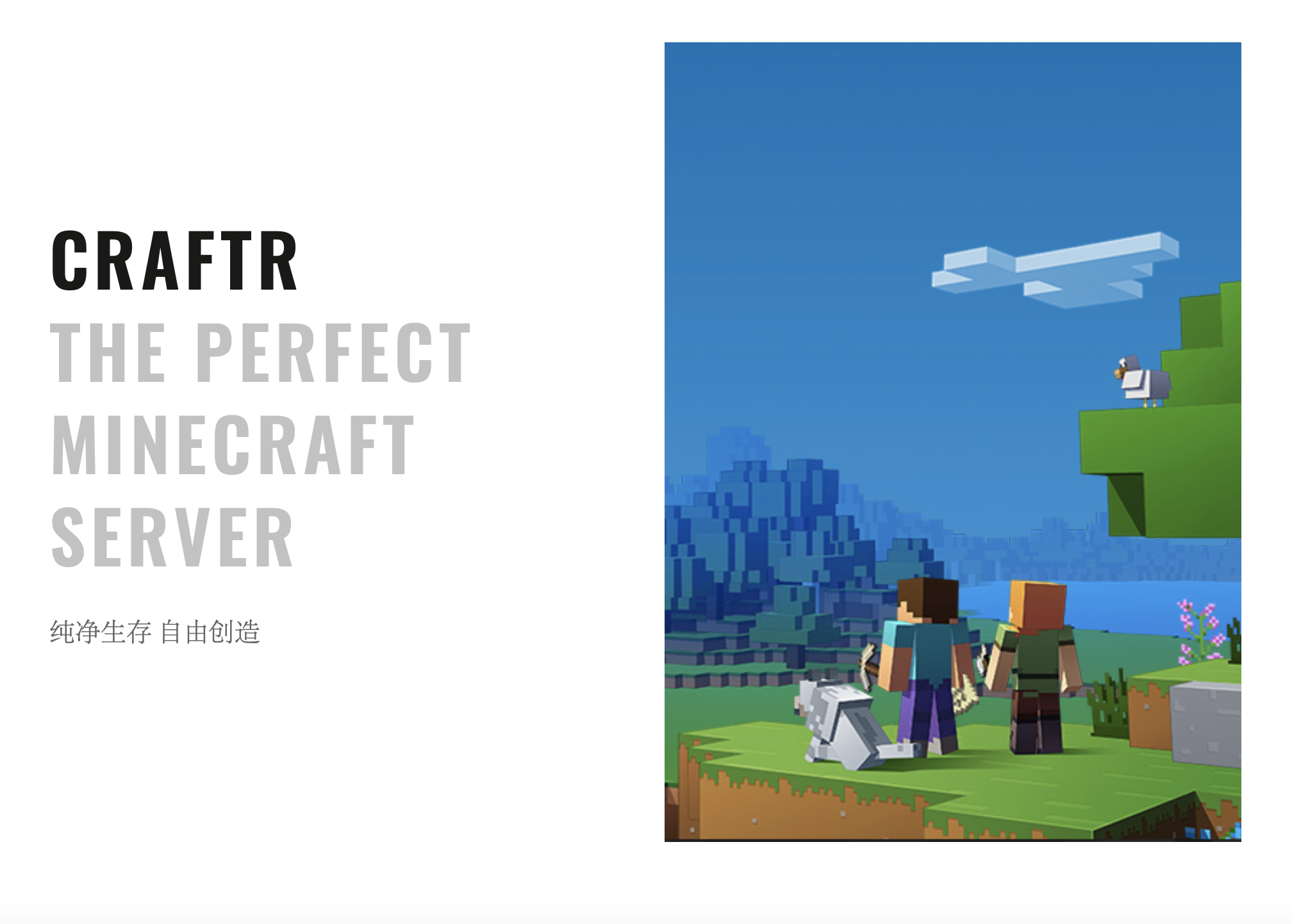 CraftR 你的私藏服务器 Minecraft Server