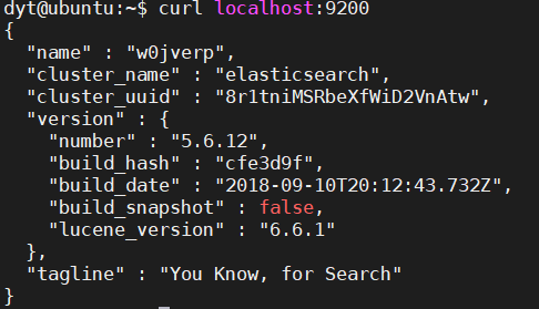 curl localhost:9200