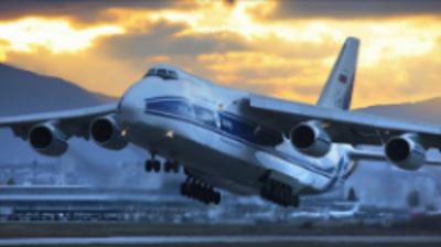 最大的运输机 安-225运输机 (机长：84米；翼展：88.74米)