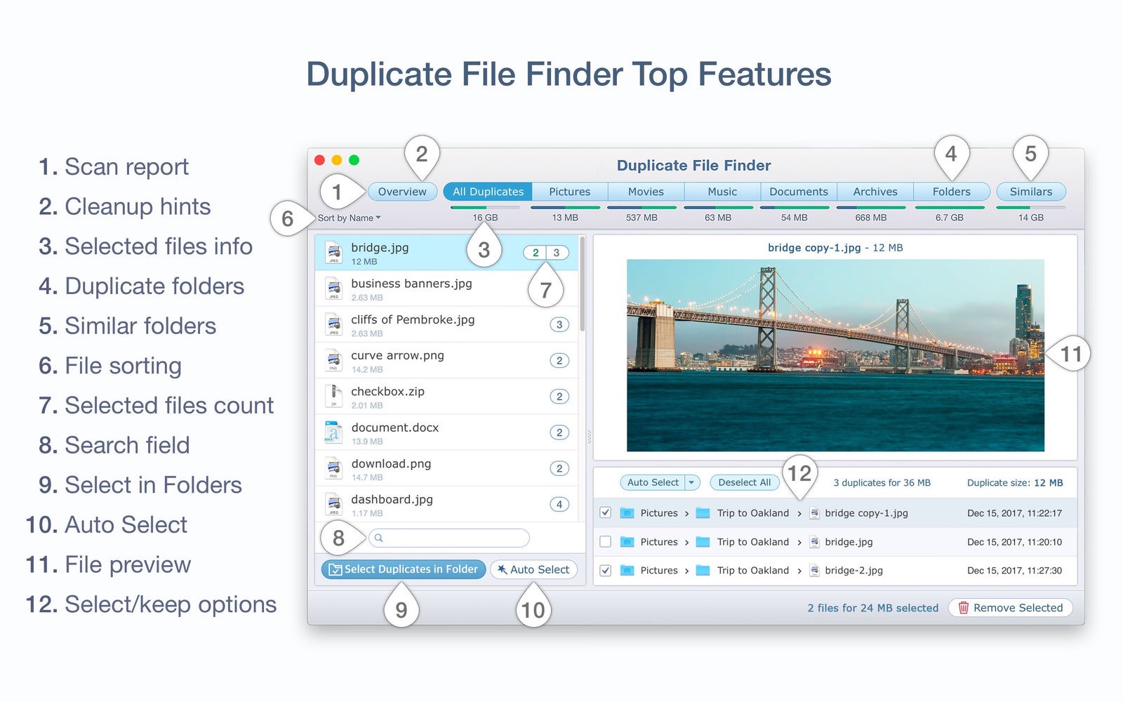 Duplicate File Finder Pro 6.7.1 破解版 重复文件清理工具-马克喵
