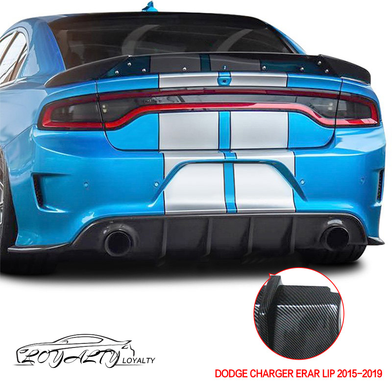 Rear Diffuser Bumper Lip Fit For 20152018 Dodge Charger RT Carbon