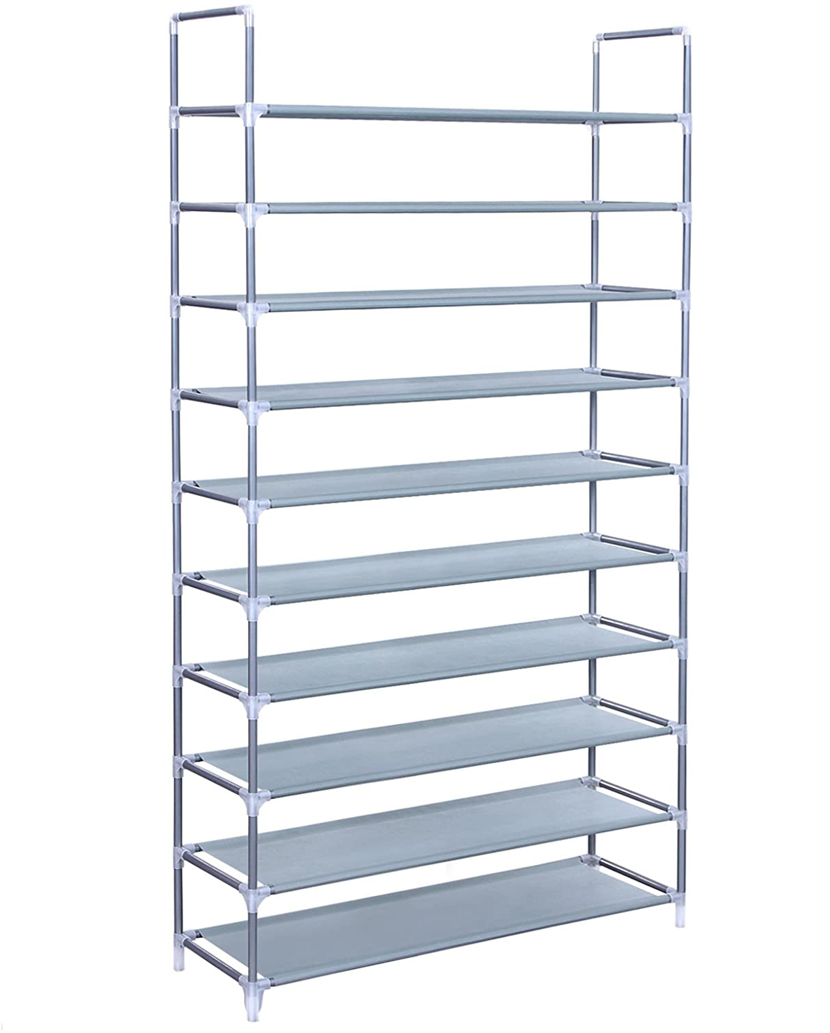 4 tier bamboo shoe rack on 3 5 8 10 Tier Metal Shoe Rack Organizer Shelf Stand Tower Bench Closet Storage Ebay