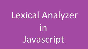 JavaScript 词法分析
