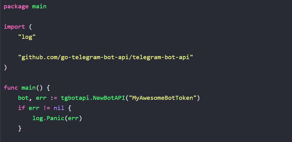 golang-telegram机器人初探