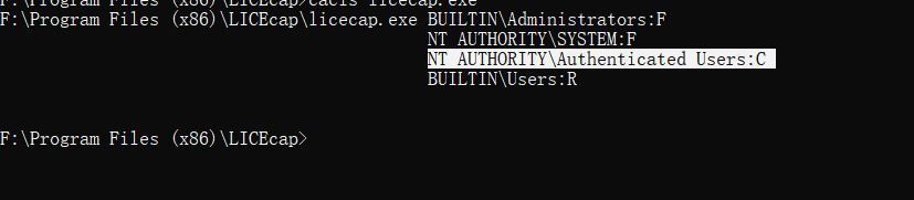NT AUTHORITY\Authenticated Users:C