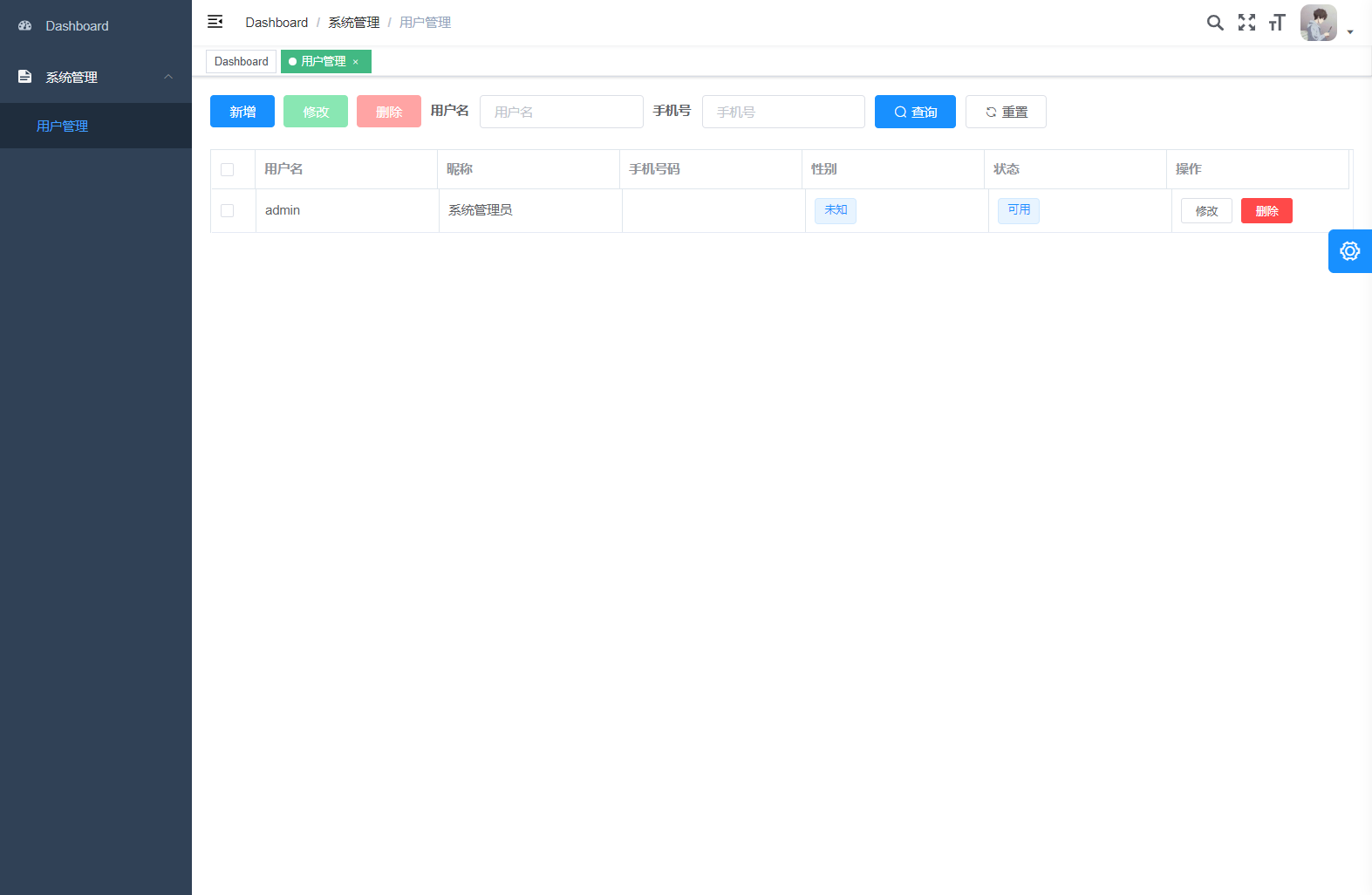 vue-element-admin实战 | 第一篇： 移除mock接入后台，搭建微服务和前后端分离的管理平台第18张